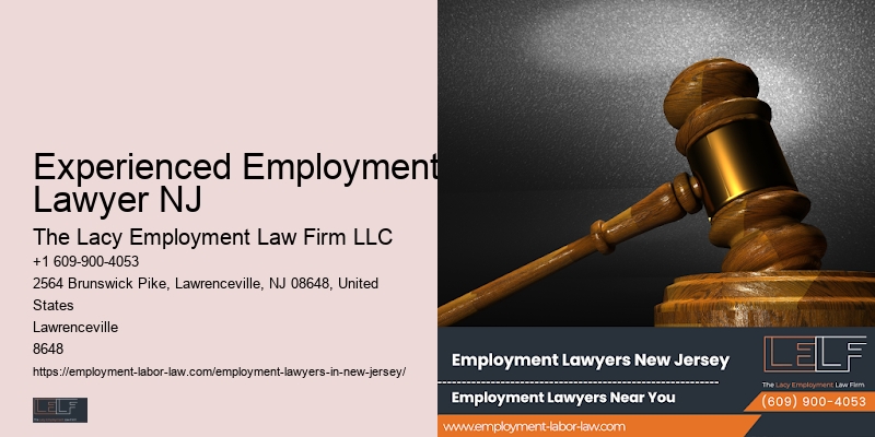 Experienced Employment Lawyer NJ Employment Dispute Lawyer