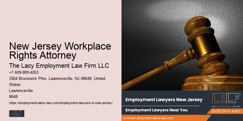 New Jersey Workplace Rights Attorney Employment Law Advocacy
