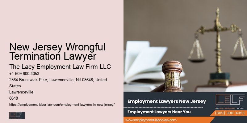 New Jersey Wrongful Termination Lawyer Workplace Legal Defense Lawyer