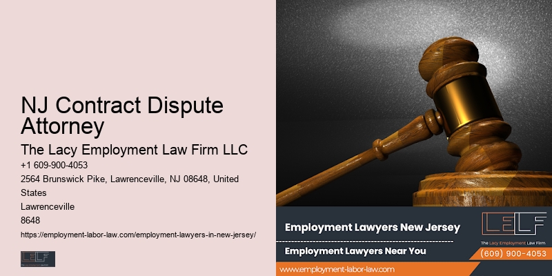 NJ Contract Dispute Attorney Workplace Litigation Services