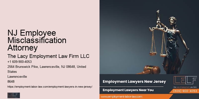 NJ Employee Misclassification Attorney Employment Lawyer Consultation