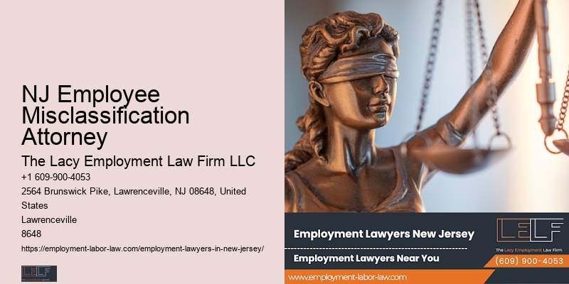 NJ Employee Misclassification Attorney Sexual Harassment Lawyer