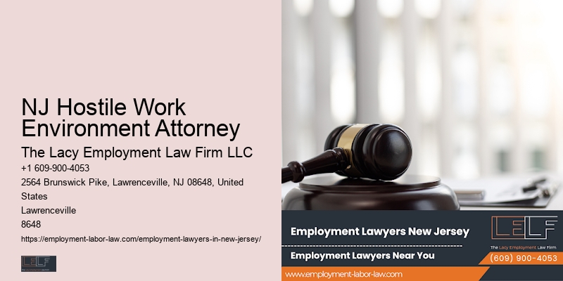 NJ Hostile Work Environment Attorney Lawyer for Workplace Retaliation