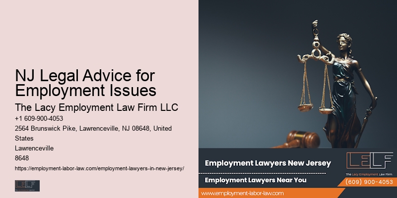 NJ Legal Advice for Employment Issues Employment Law Assistance