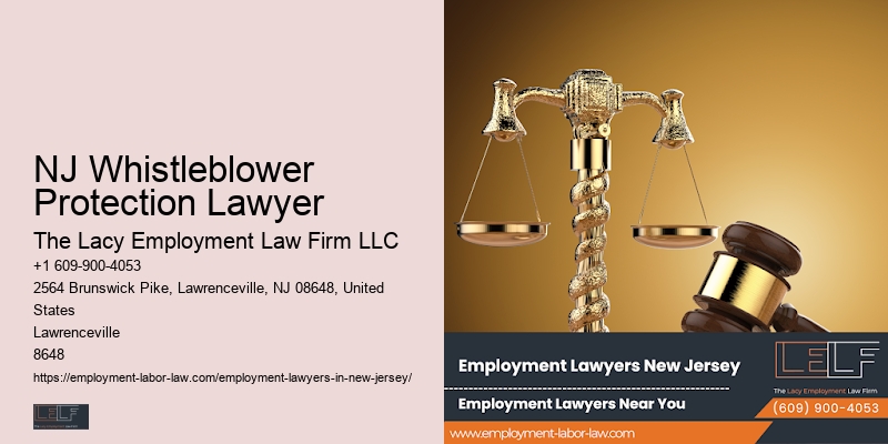 Employment Misconduct Lawyer NJ Whistleblower Protection Lawyer