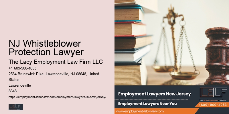 NJ Whistleblower Protection Lawyer Employment Law Advisor