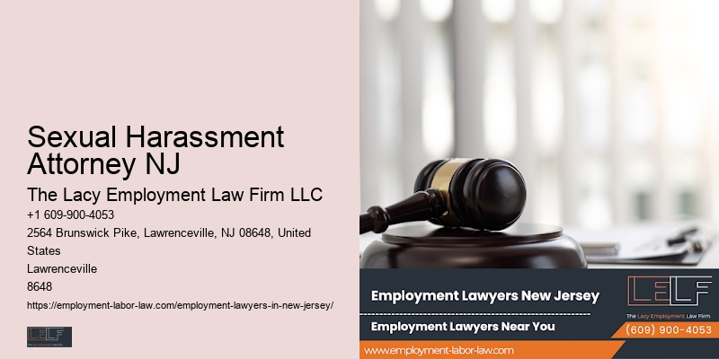 Sexual Harassment Attorney NJ Lawyer for Unlawful Termination