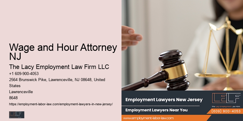 Employment Law Advisor Wage and Hour Attorney NJ