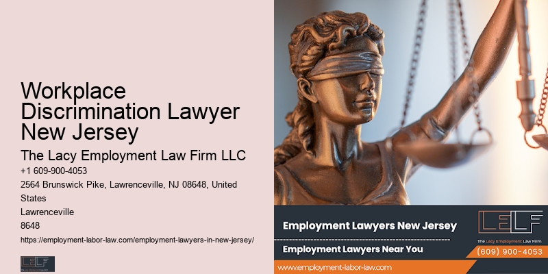 Employment Law Firm Workplace Discrimination Lawyer New Jersey