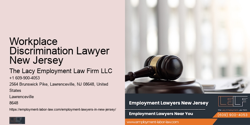 Workplace Discrimination Lawyer New Jersey Harassment Attorney