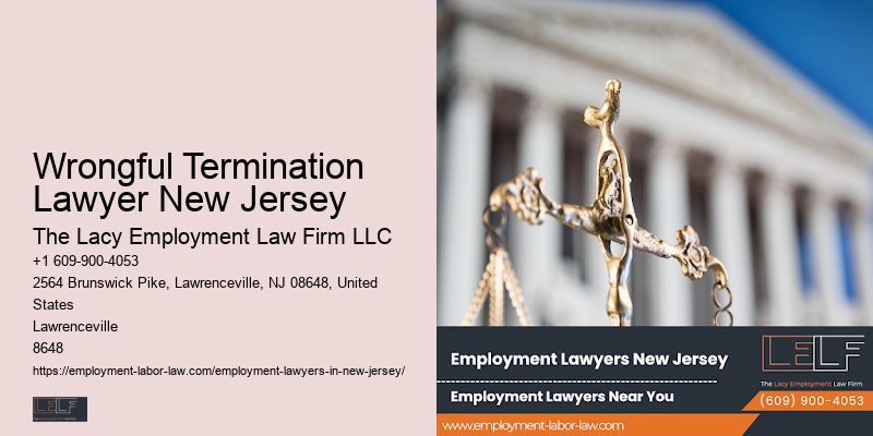 Wrongful Termination Lawyer New Jersey Employment Law Resources