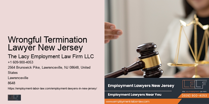 Trusted Wrongful Termination Lawyer New Jersey Employment Law Expert