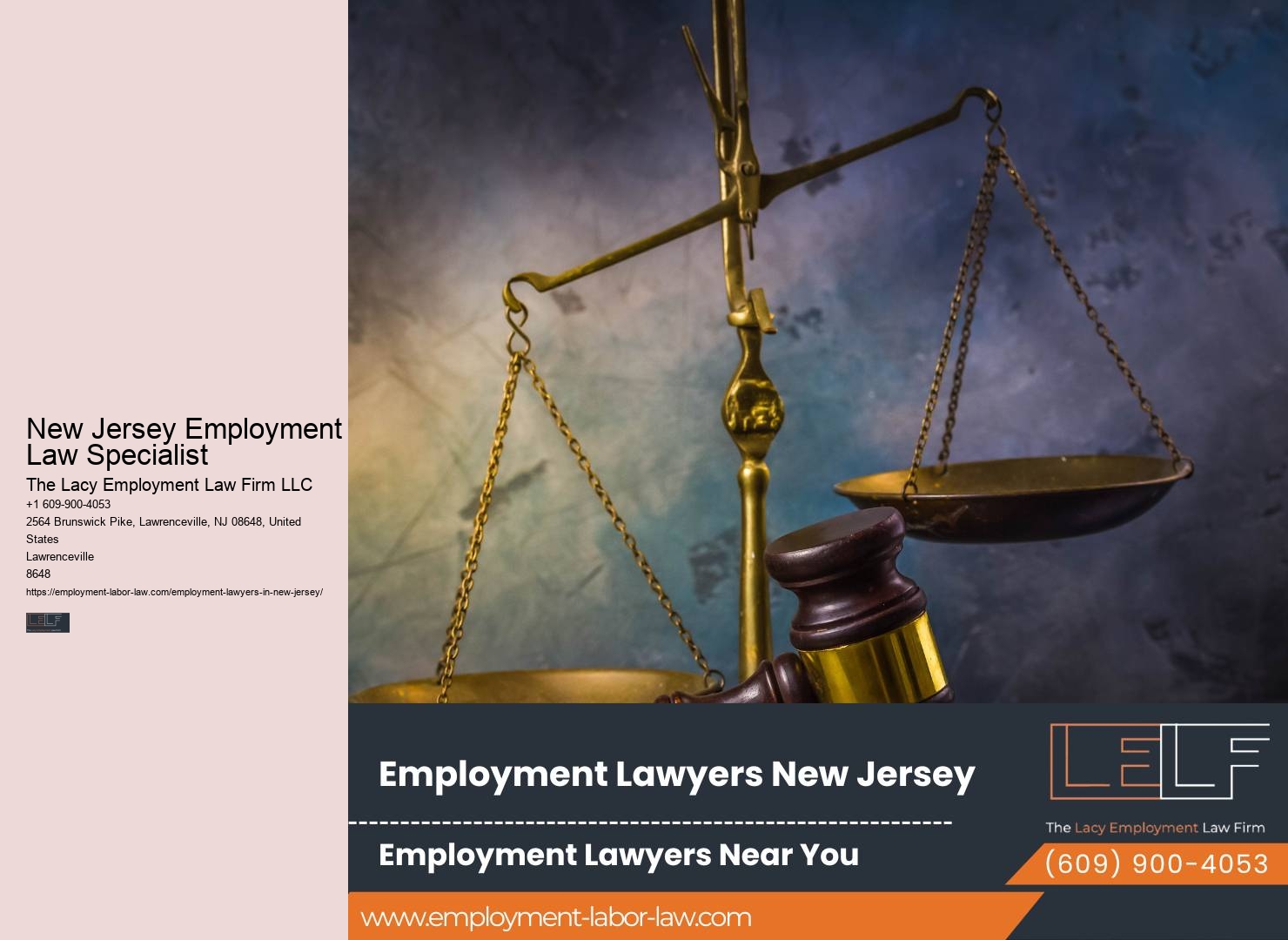 New Jersey Employment Law Specialist Employee Legal Assistance