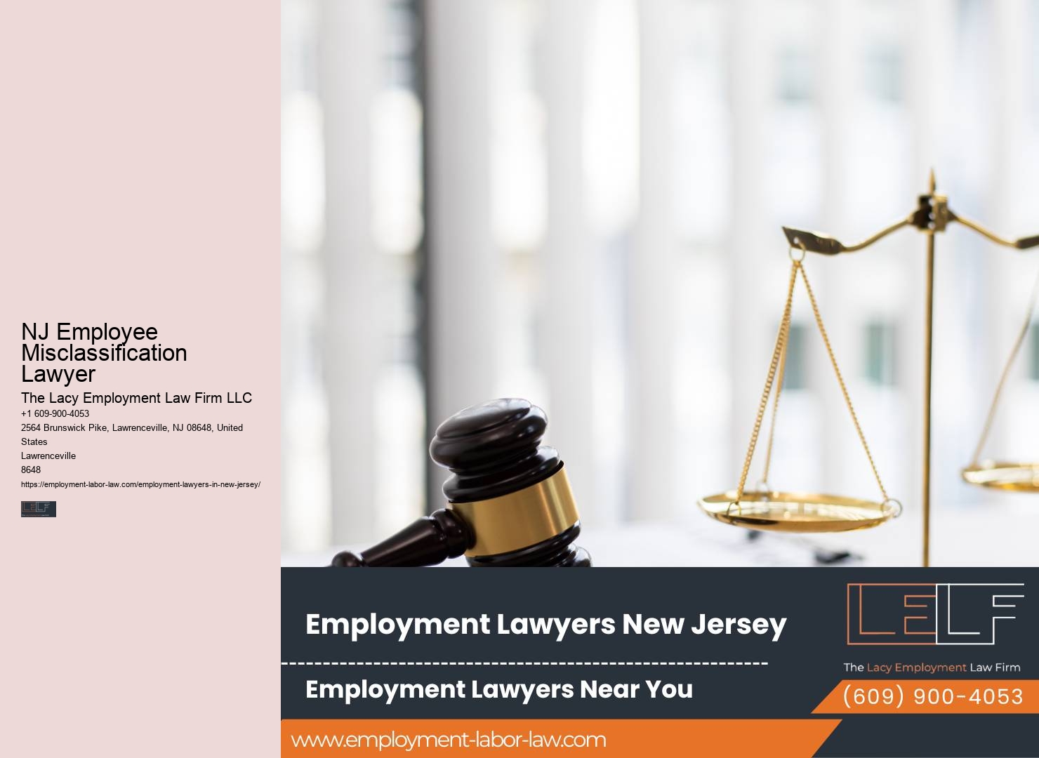 NJ Employee Misclassification Lawyer Workplace Rights Lawyer