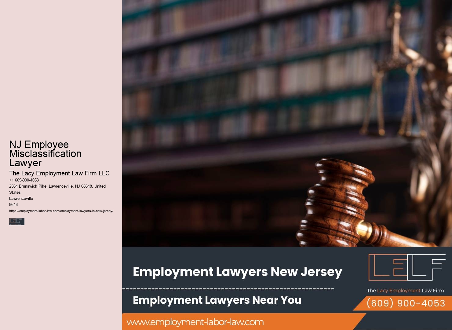 NJ Employee Misclassification Lawyer Whistleblower Lawyer