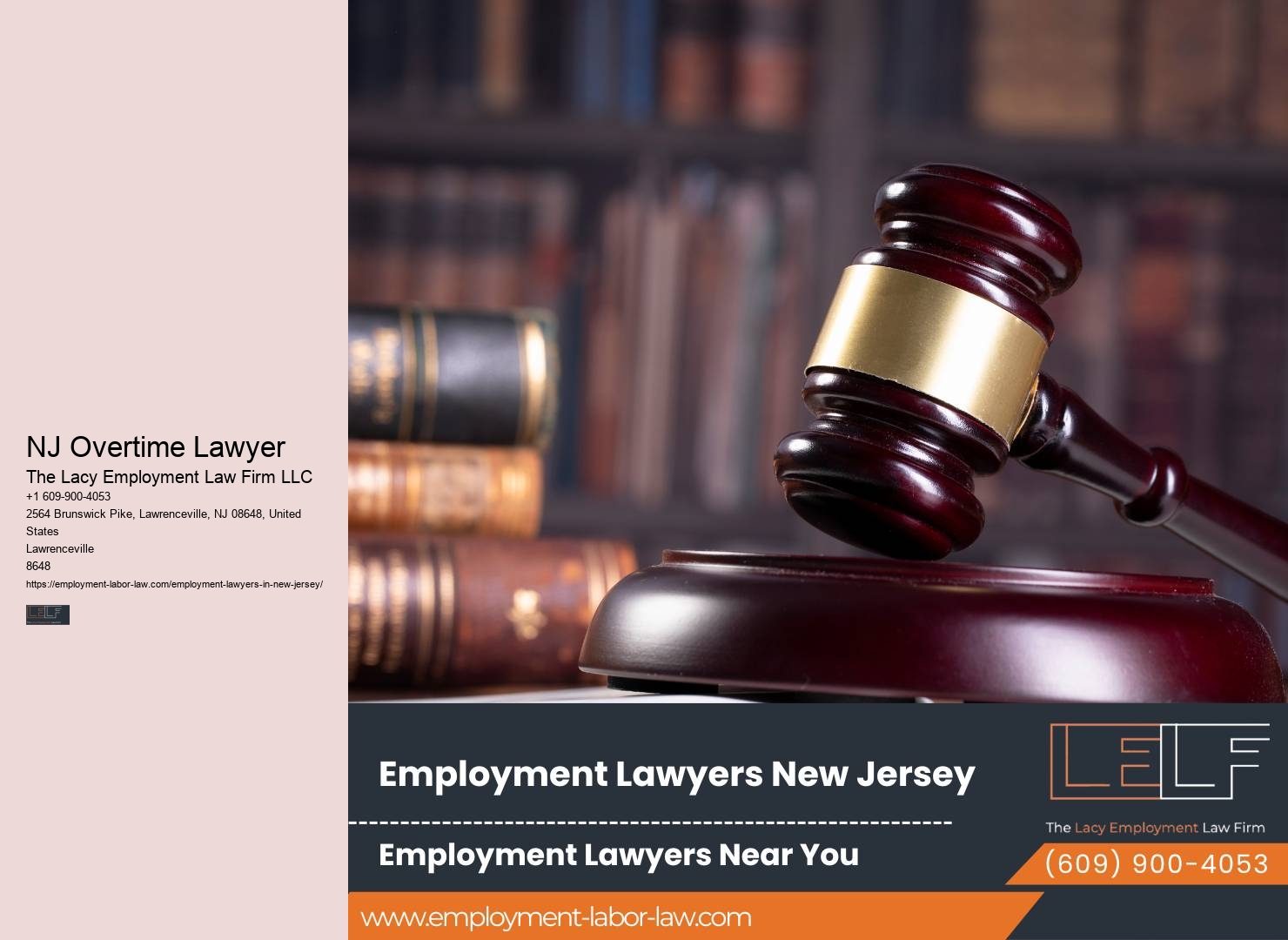 NJ Overtime Lawyer Employee Classification Lawyer