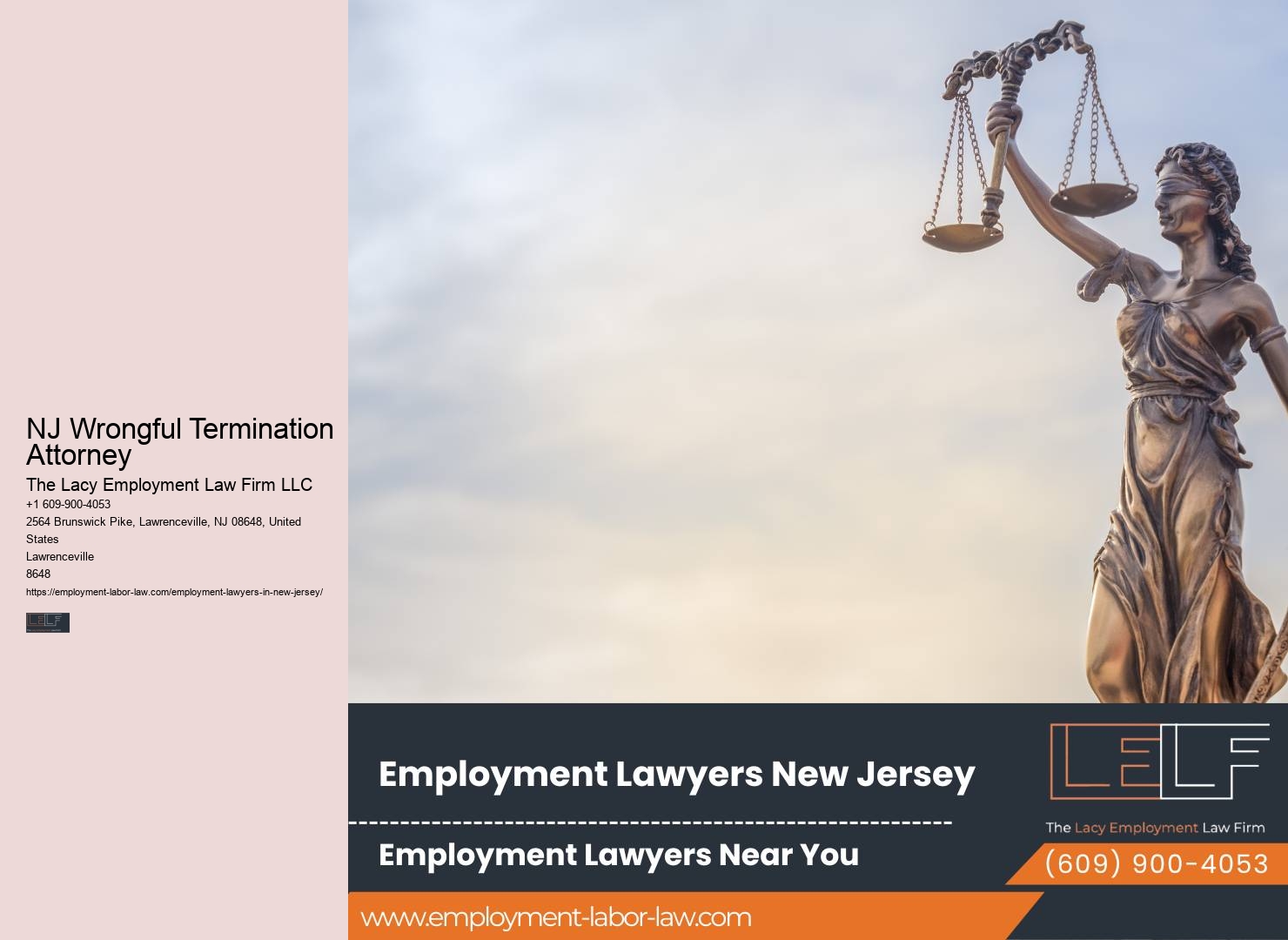 NJ Wrongful Termination Attorney Employment Lawyer Near Me