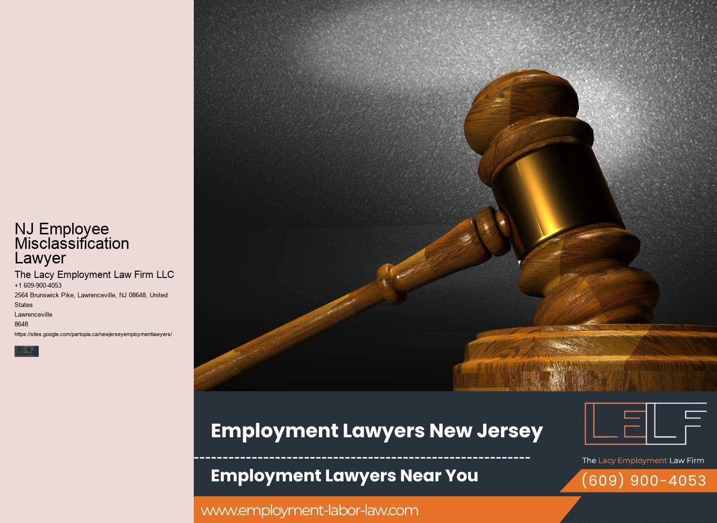NJ Employee Misclassification Lawyer Family and Medical Leave Lawyer