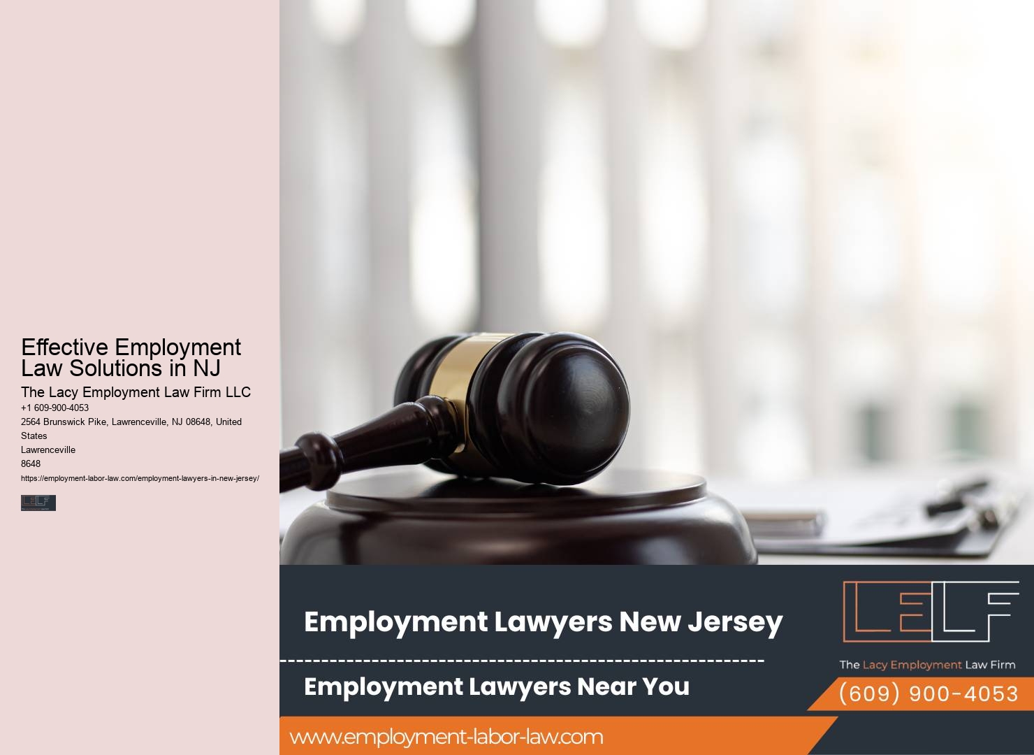 Professional Employment Legal Counsel in New Jersey