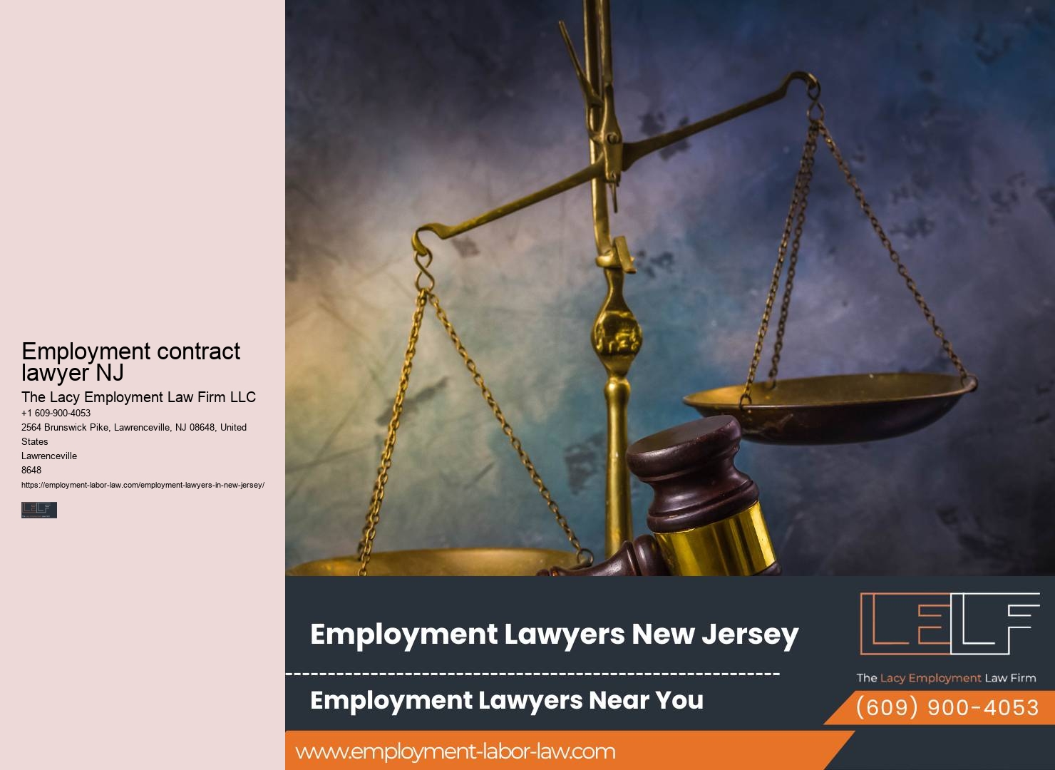 NJ lawyers for wrongful termination claims