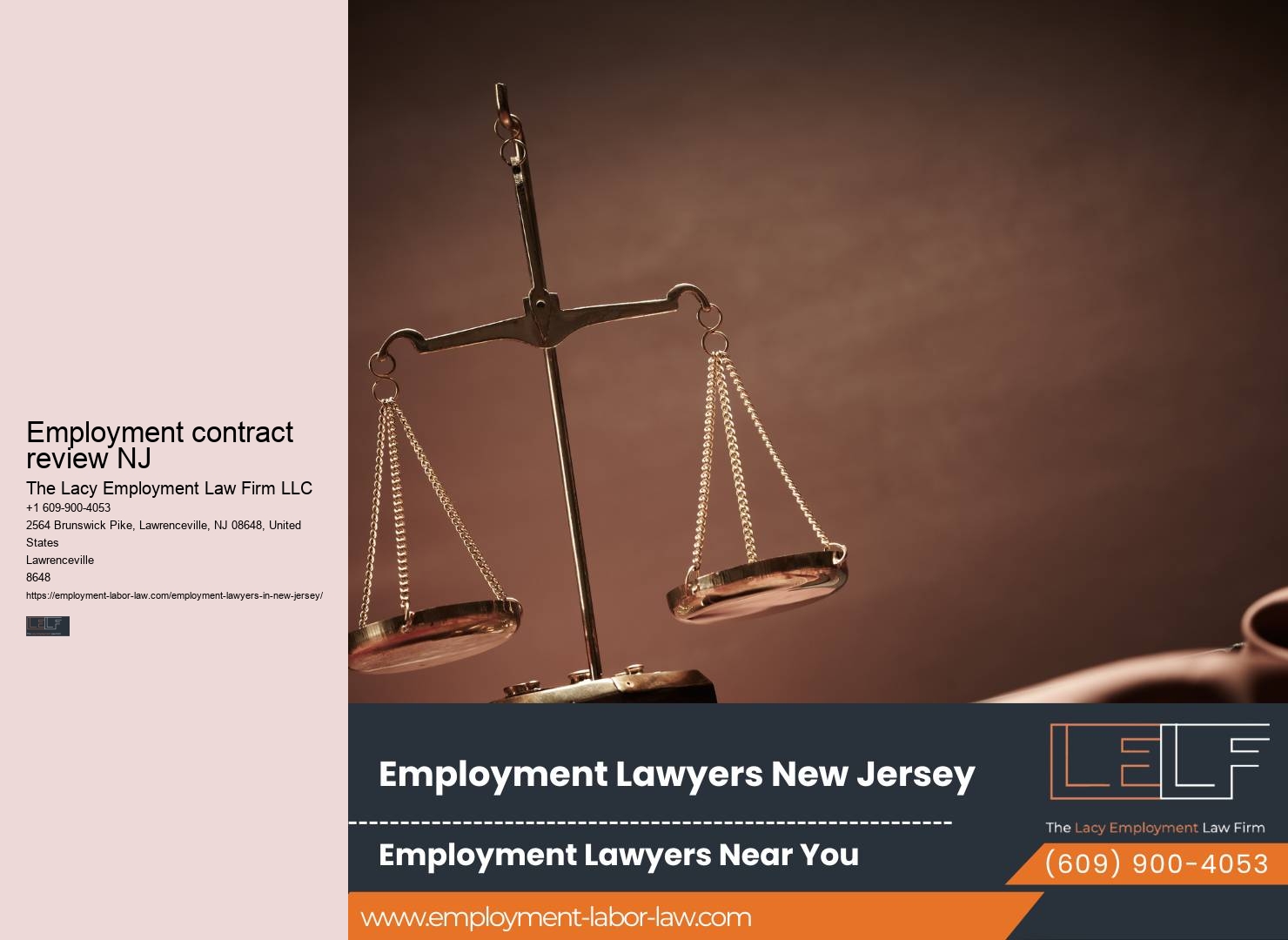 NJ lawyers for employment contract disputes