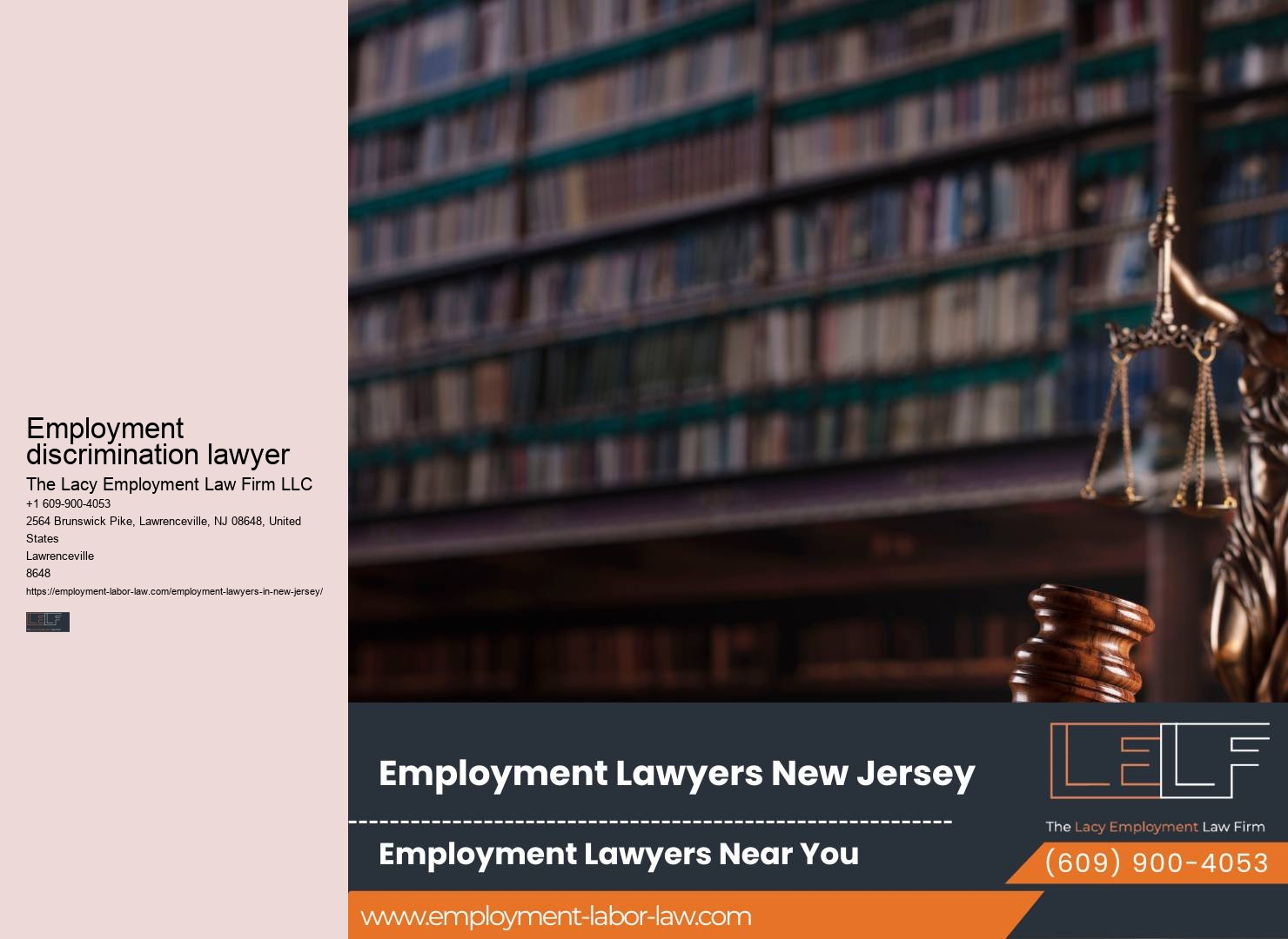 Top NJ Employment Law Representation