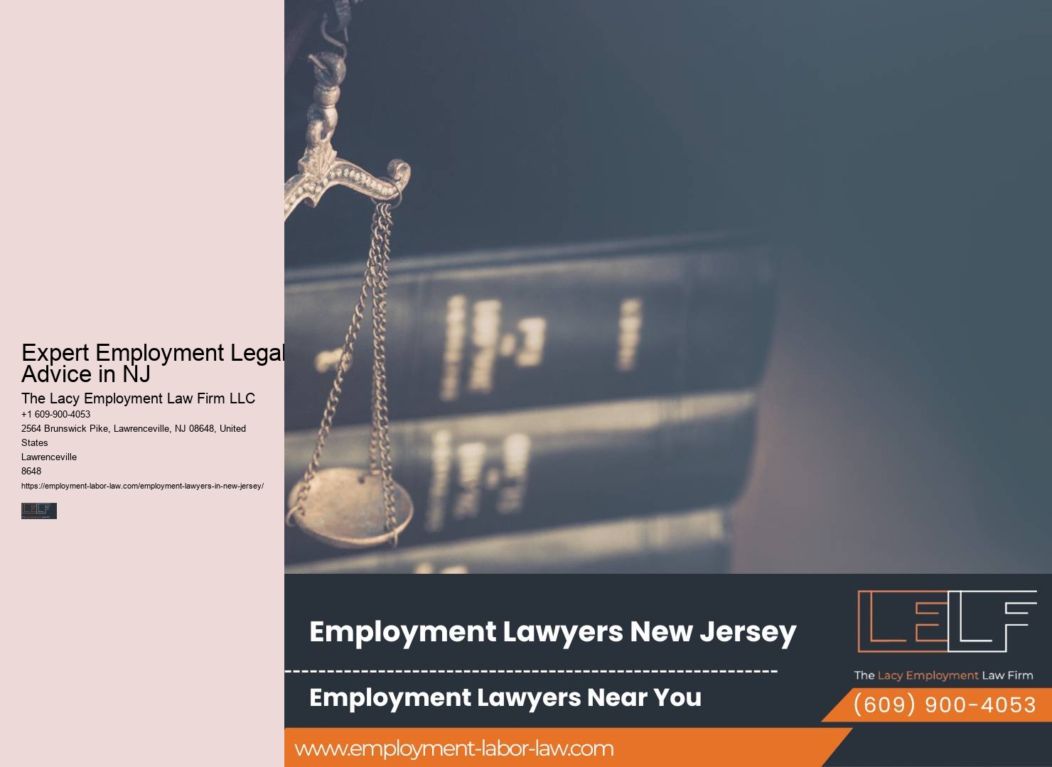 Trusted Employment Law Firm in NJ