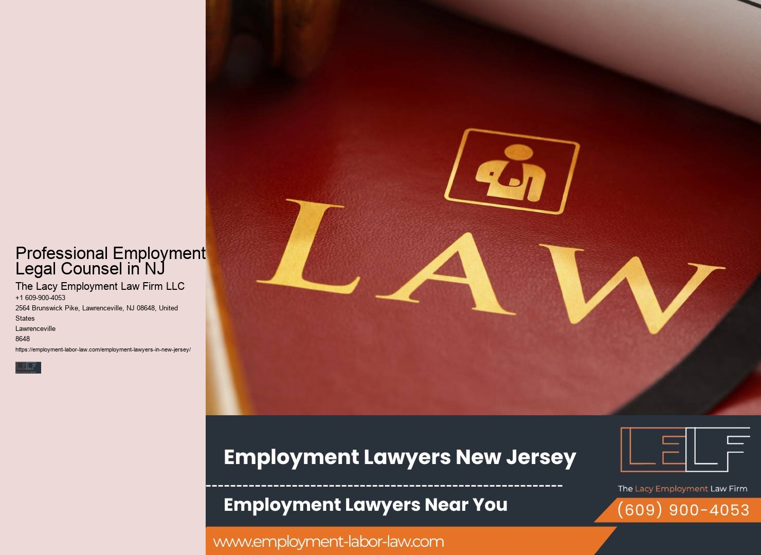 NJ Employment Lawyers for Wrongful Termination