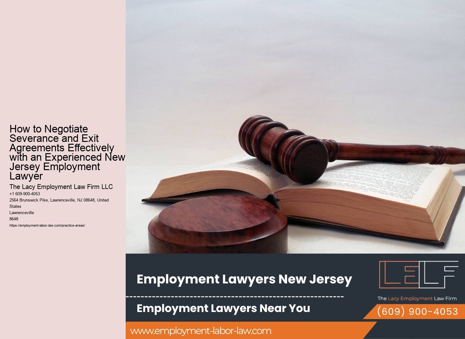 How to Negotiate Severance and Exit Agreements Effectively with an Experienced New Jersey Employment Lawyer