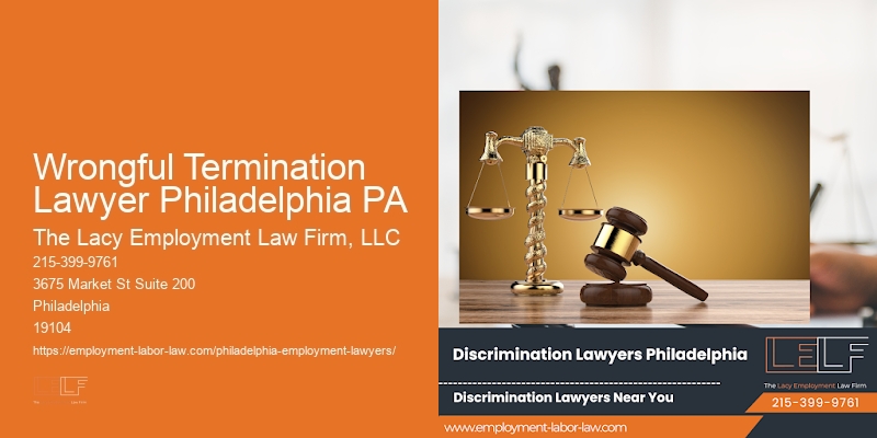 Wrongful Termination Lawyer Philadelphia PA