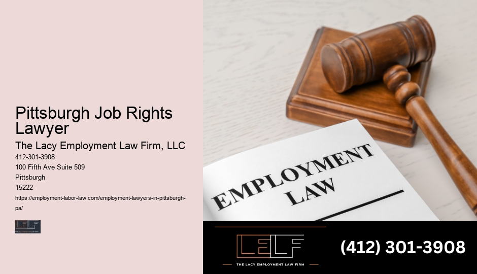 Pittsburgh Job Rights Lawyer employment law firm representation