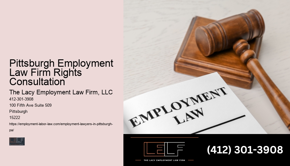 Pittsburgh Employment Lawyer Retainer Terms
