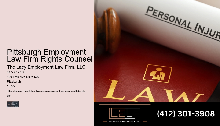 Pittsburgh Employment Lawyer Pricing Options